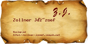 Zollner József névjegykártya